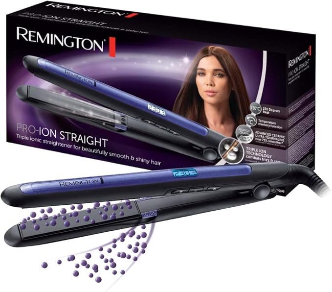Remington S7710 Pro-Ion – Tecnología iónica triple para un alisado sin encrespamiento