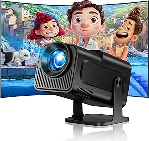 Mini Proyector 4K 1080P WiFi 6 BT5.0 con giro 180°