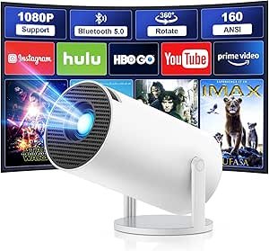 Mini Proyector 4K 1080P con WiFi y Bluetooth, Android 11