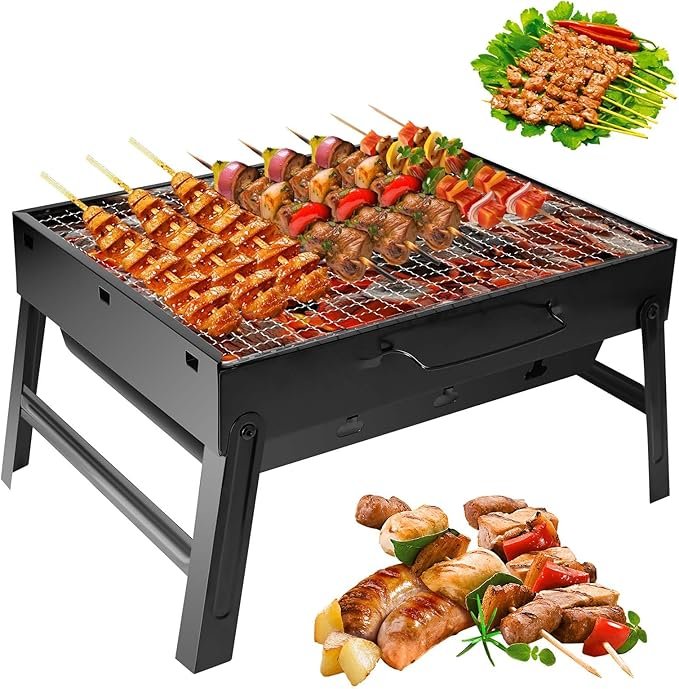 Auauraintt – Barbacoa portátil plegable ideal para camping y picnics