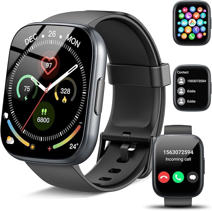 Reloj Inteligente Hombre Mujer, 1.95" Smartwatch con llamadas y 110+ deportes