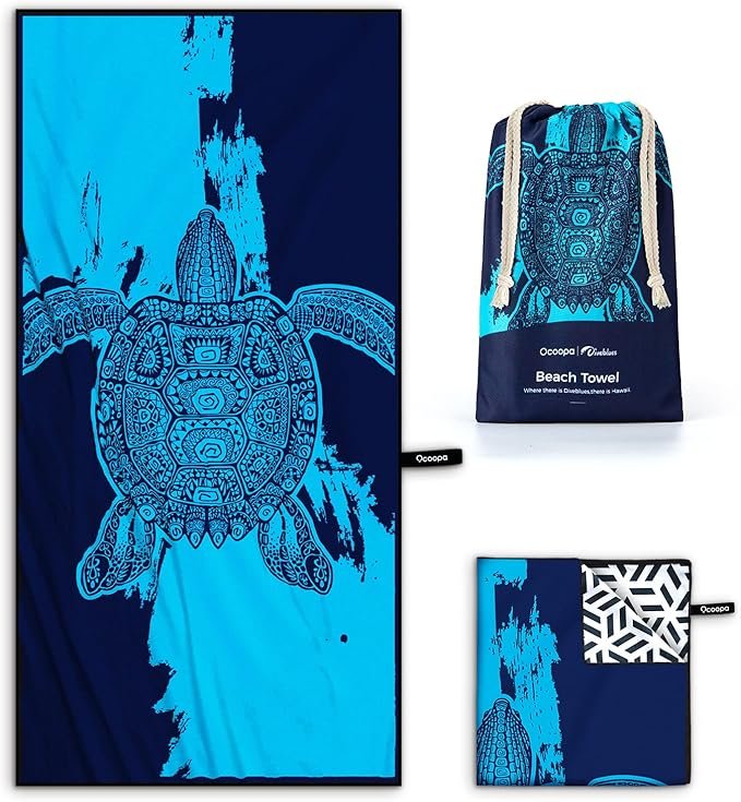 ChatGPT Plus OCOOPA Toalla de Playa de Microfibra XL – Súper suave y seca rápido