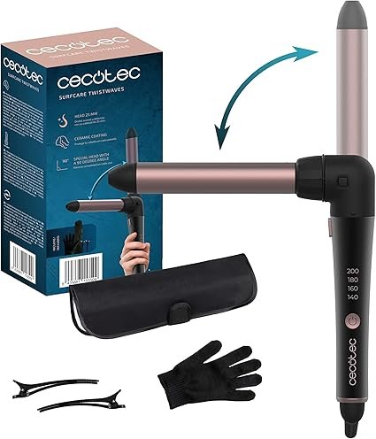 Cecotec Rizadores de Pelo SurfCare TwistWaves