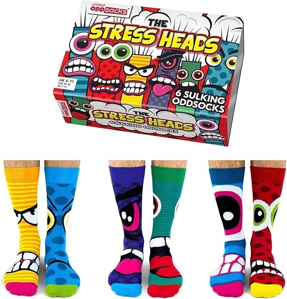 United Oddsocks The Stress Heads – Calcetines térmicos originales