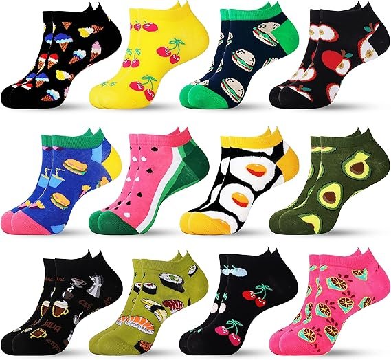 Jeasona – Pack de calcetines divertidos para mujer (talla 39-42)